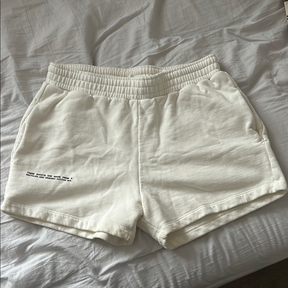Pangaia Cream Athletic Shorts